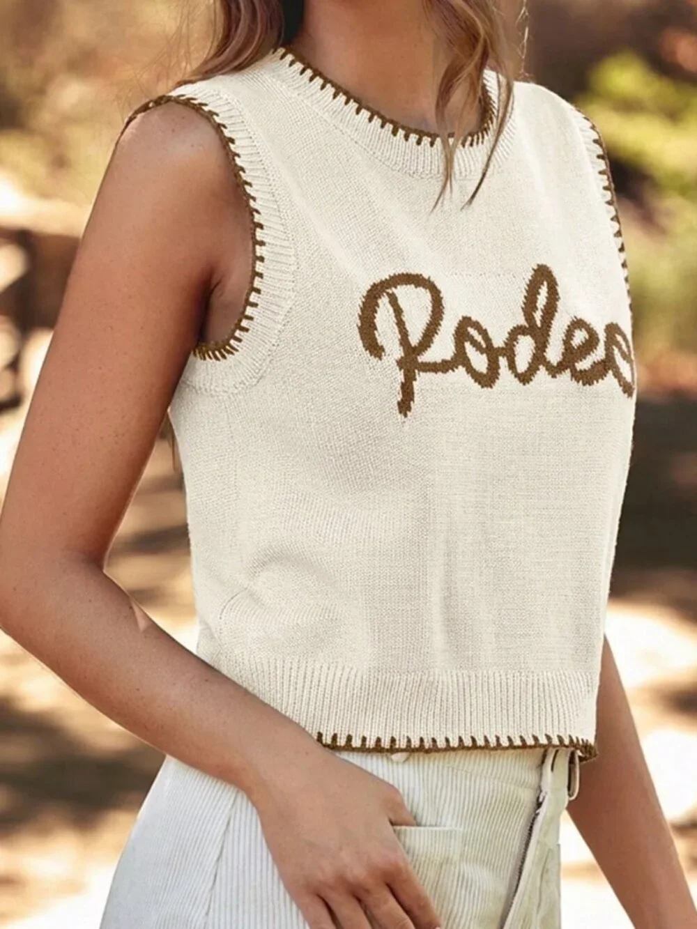 Multicolor Women's Casual Rodeo Sweater Vest